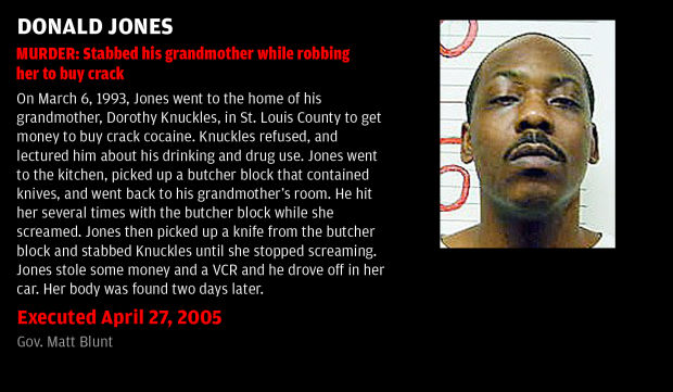 Executed April 27, 2005: Donald Jones